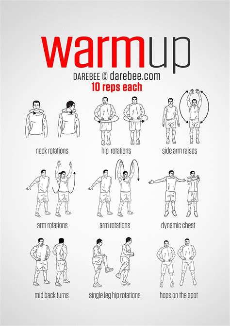 Pre Workout Warm Up Always Warmup Before Your Workout And Then Stretch