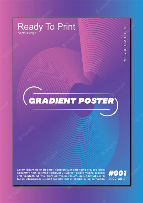 Premium Vector Abstract Poster Design Gradient