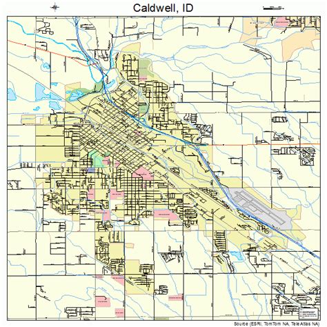 Map Of Caldwell Idaho Dakota Map