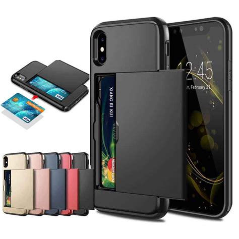 Here's a bunch of top cases to check out, all of them compatible with wireless charging. For iPhone XS Max Case Slide WalCredit Card Slot Case For ...