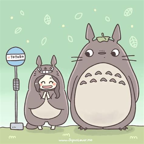 Sammy And Totoro By Littlemisspaintbrush Kawaii Illustration Graphic