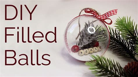 Diy Filled Glass Christmas Ornaments Youtube
