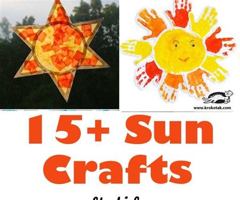 20 Sun Crafts For Kids Sunny Bright Craft Projects Sun Crafts Sun
