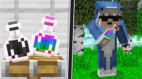 Enchanting Rainbow Steve And Evil Steves Power Potion In Minecraft