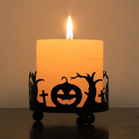 Halloween Candle Holder Etsy