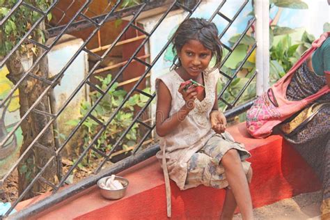 India Goa January 28 2018 Poor Child Asks Money From Passers By