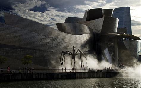 Bilbao Museo Guggenheim Fog Sculpture Loveland Sculpture Wall