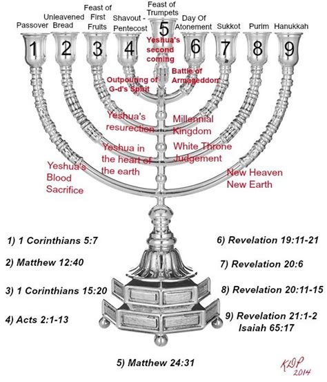 The Messianic Prophetic Branches Of The Hanukkah Menorah And The First