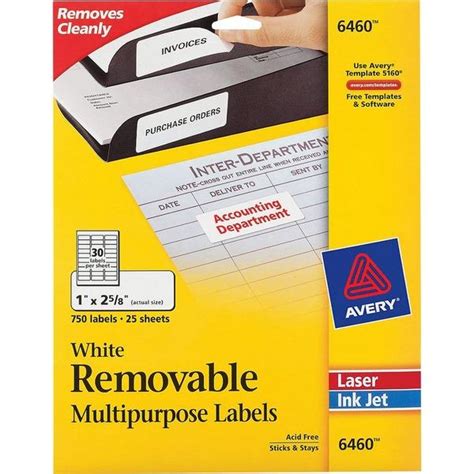 Knowledge Tree Avery Opna Avery® Id Labels Sure Feed Removable