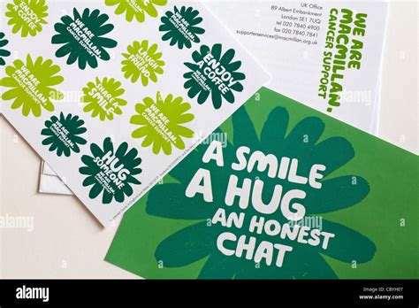 Correspondence And Stickers Received From Macmillan Cancer Support A