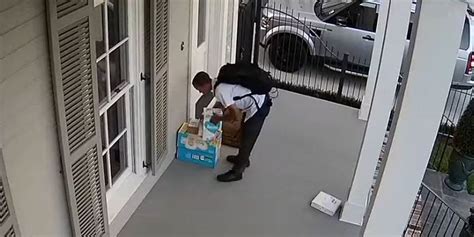Video Porch Pirate Caught Stealing Package From Uptown Home