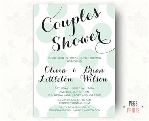 printable couples shower invitation couples wedding shower invitation his and hers shower