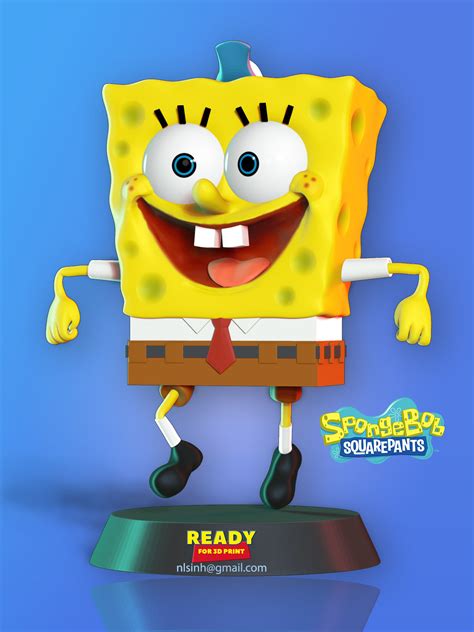 3d Print Model Spongebob Movie Fan Art Print3d Cgtrader