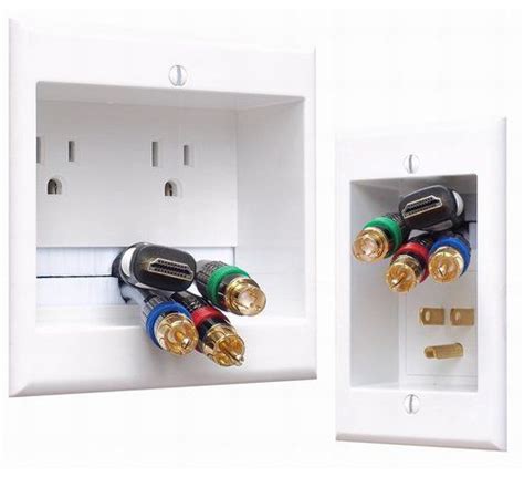 Powerbridge Two Pro 6 Cable Management System With Dual Power For Wall