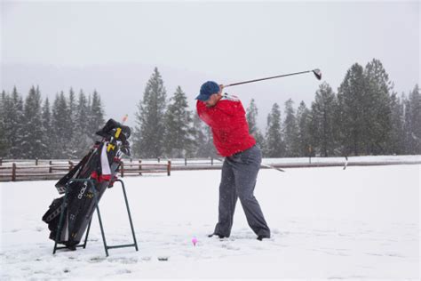 Golfing In The Snow Stock Photo Download Image Now Istock