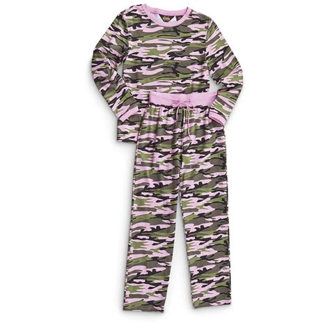 Guide Gear Womens Camo Pajama Set 640648 Sleepwear And Pajamas At Sportsmans Guide