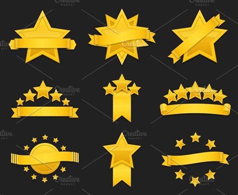 Award Ribbon With Gold Star Award Ribbon Gold Stars Icon Design
