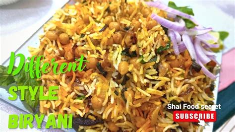 Chana Biryani Recipe By Shai Food Secret Ll How To Make Chickpeas