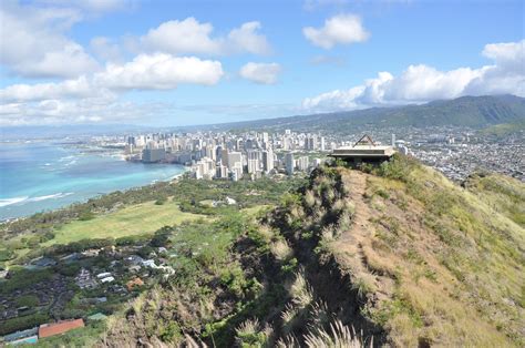 Honolulu View From The Top Of Diamond Head Honolulu