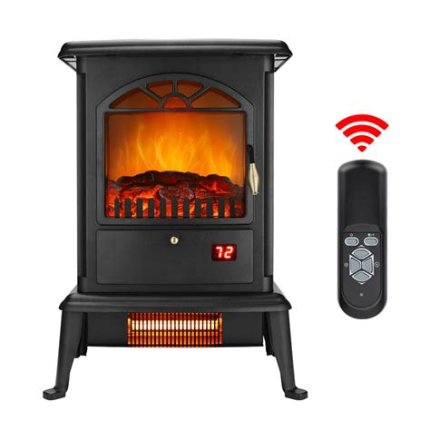 Veryke 1500w Freestanding 3d Flame Electric Fireplace Fake Firewood