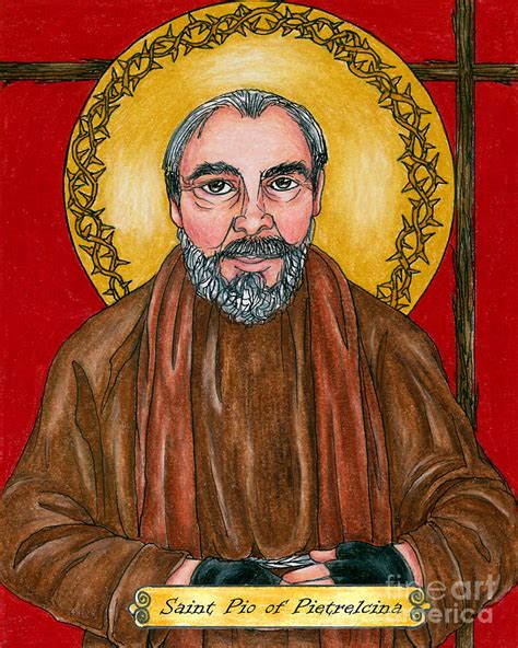 St Pio Of Pietrelcina Bnspp Painting By Brenda Nippert Fine Art