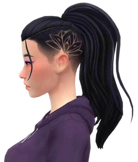 Cool Shaved Side Hair Do Ccs For The Sims 4 Fandomspot