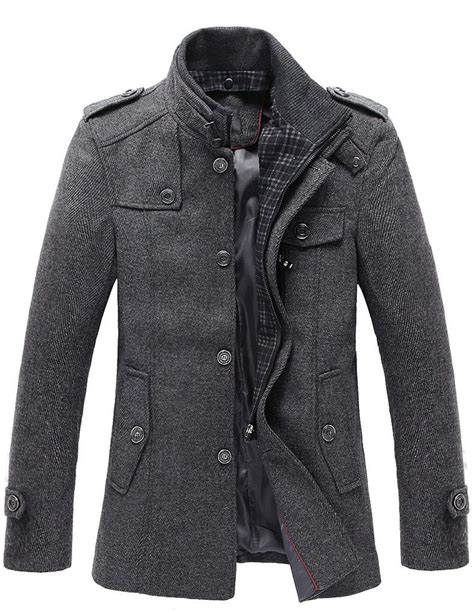 Wool Winter Coat Black Cotton Jacket Wool Jacket Jacket Parka Wool