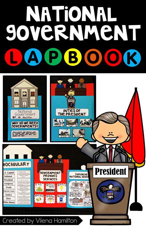 National Government Interactive Lapbook Digital And Printable