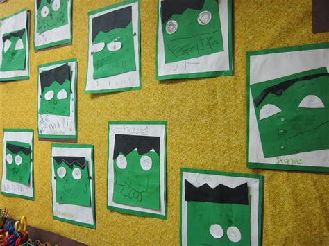 Learn to recognize the alphabet while strengthening fine motor skills. Preschool For Rookies: Happy Halloween: Frankenstein Craft