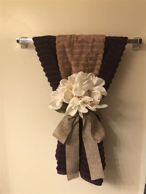 In this video, i'm sharing my decorative towel folding techniques.i am in the middle of redecorating my home for spring. Bathroom towel decor | Bathroom towel decor, Decorative ...