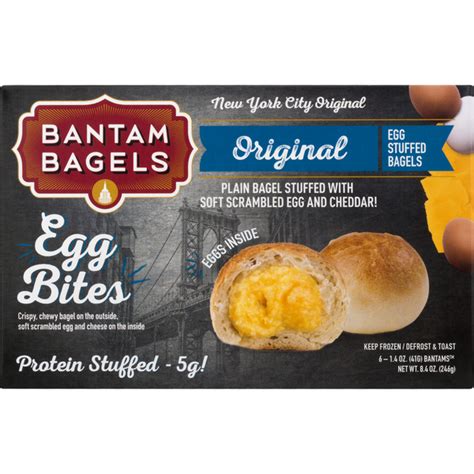 Save On Bantam Bagels Egg Stuffed Bagel Bites Frozen 6 Ct Order Online Delivery Giant