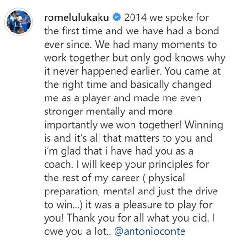 Antonio conte leaves inter milan after winning serie a title; Romelu Lukaku credits Antonio Conte for 'changing me as a ...