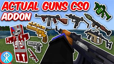 Actual Guns Cso Addon Bedrock Minecraft Youtube