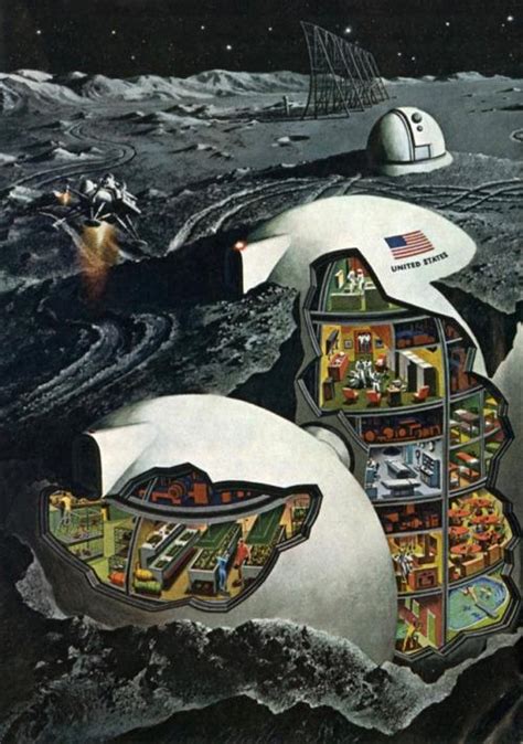 A Future Moon Colony Imagined In A 1968 Illustration By David Meltzer