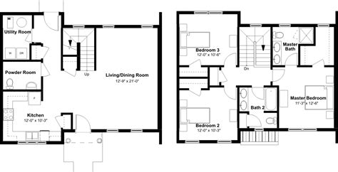 Floor Plans For 3 Bedroom 2 Bath House