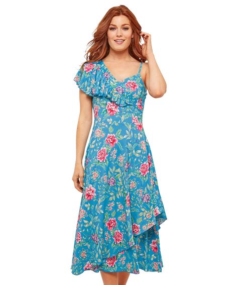 Joe Browns Womens Frilly Floral Maxi Dress Amazon Co Uk Clothing