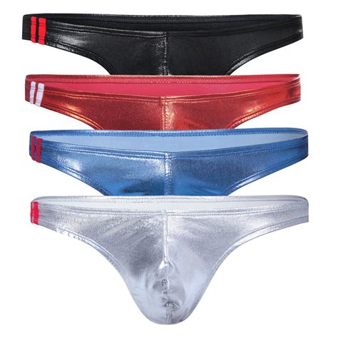 14 Pcs Sexy Mens Shiny Metallic Briefs Underwear Pouch G String Thongs