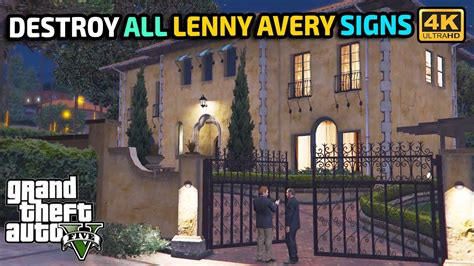 Gta 5 Destroy All Lenny Avery Signs Gameplay Youtube