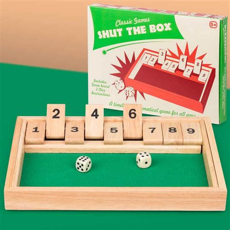 Shut The Box Game Maths Board Games Traditional Game