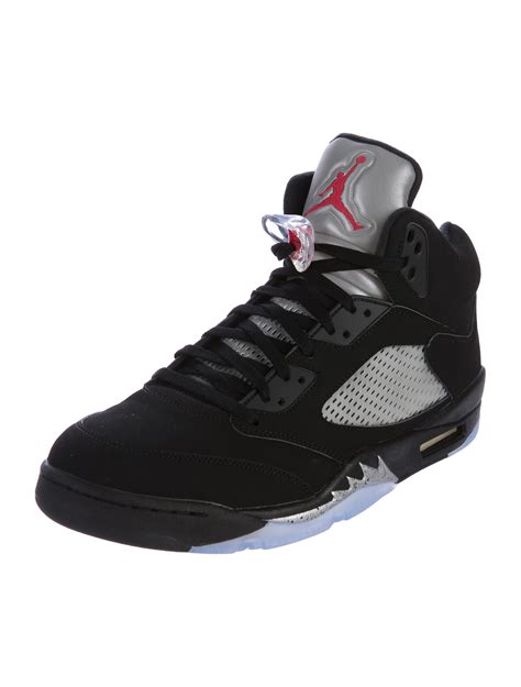 Donotuse1223 Nike Air Jordan 5 Retro Metallic Sneakers Black Sneakers