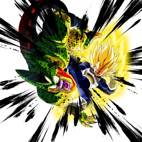 Vegeta Vs Cell Second Form Render [db Legends] By Maxiuchiha22 On Deviantart Dragon Ball