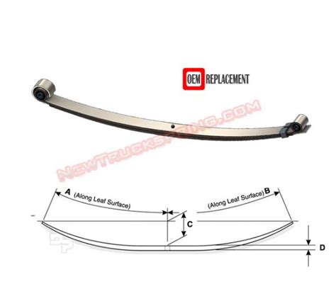 Replacement 1999 2004 Ford F250 F350 4wd Front Leaf Spring 2 Leaves