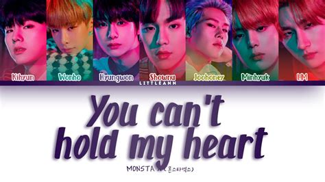 Monsta X You Can T Hold My Heart Color Coded Lyrics Espa Ol