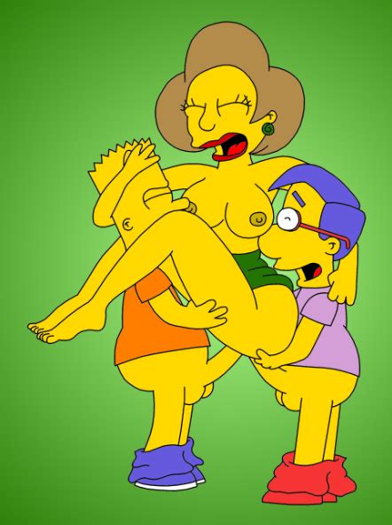 Post Bart Simpson Edna Krabappel Milhouse Van Houten The Simpsons