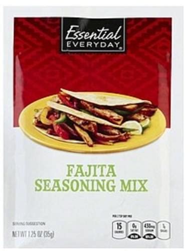 Essential Everyday Fajita Seasoning Mix 125 Oz Nutrition