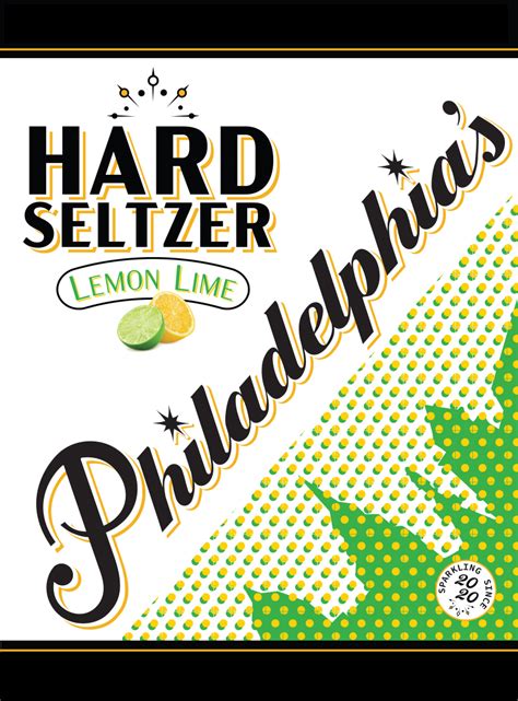 Philadelphias Hard Seltzer Lemon Lime Philadelphia Brewing Company