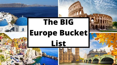 Ultimate Europe Bucket List Ideas 100 Destinations And Experiences