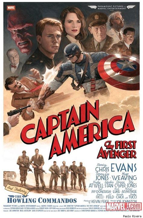 Paolo Riveras Classic Captain America Poster Postcards Of The Hanging