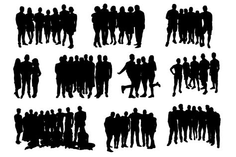 Group People Silhouette Png