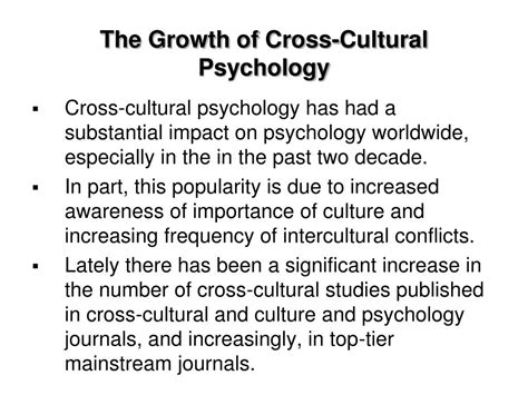 Ppt Cross Cultural Psychology Powerpoint Presentation Free Download